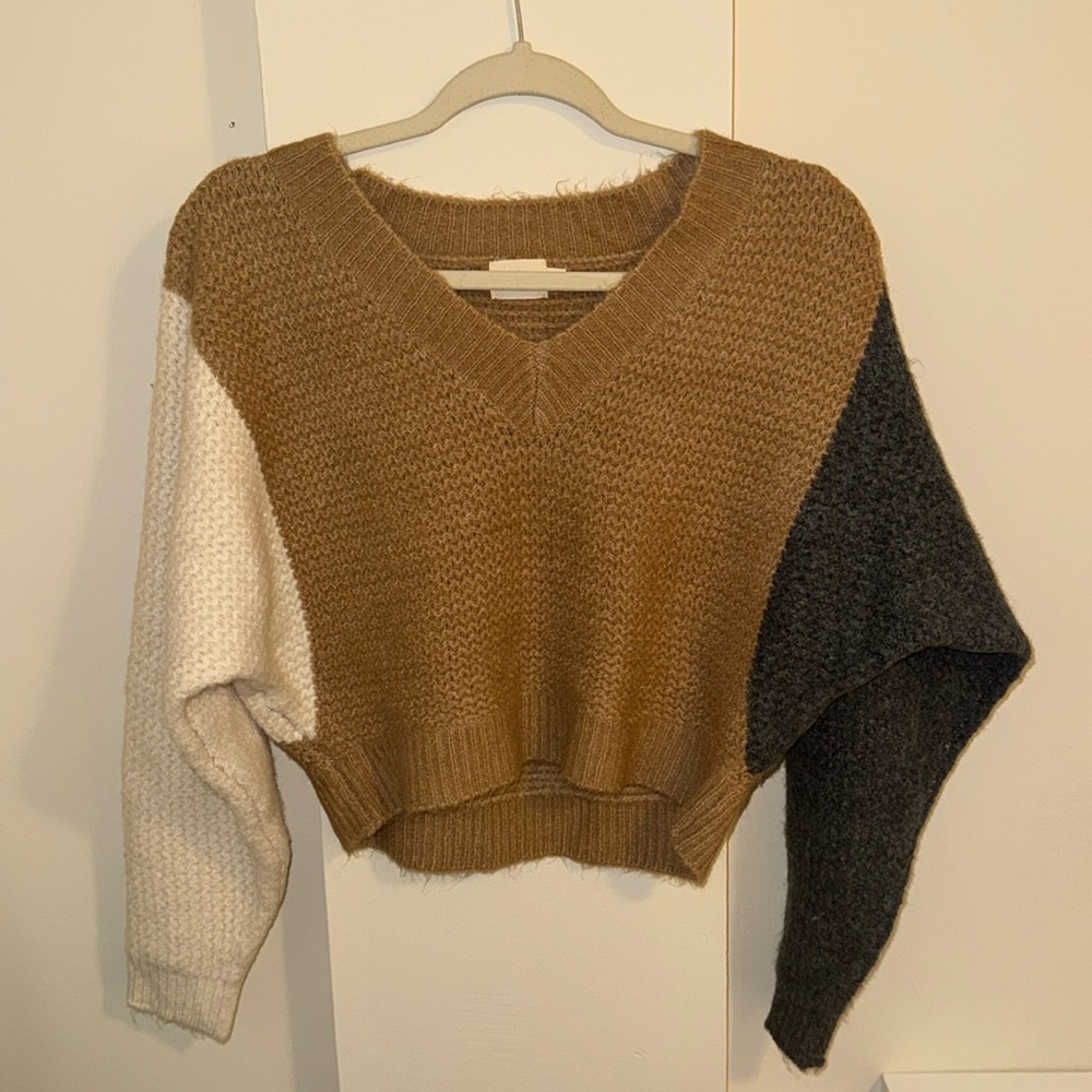 DRY GOODS | dreamers by debut | Tri-Colored Knit Sweater NWT